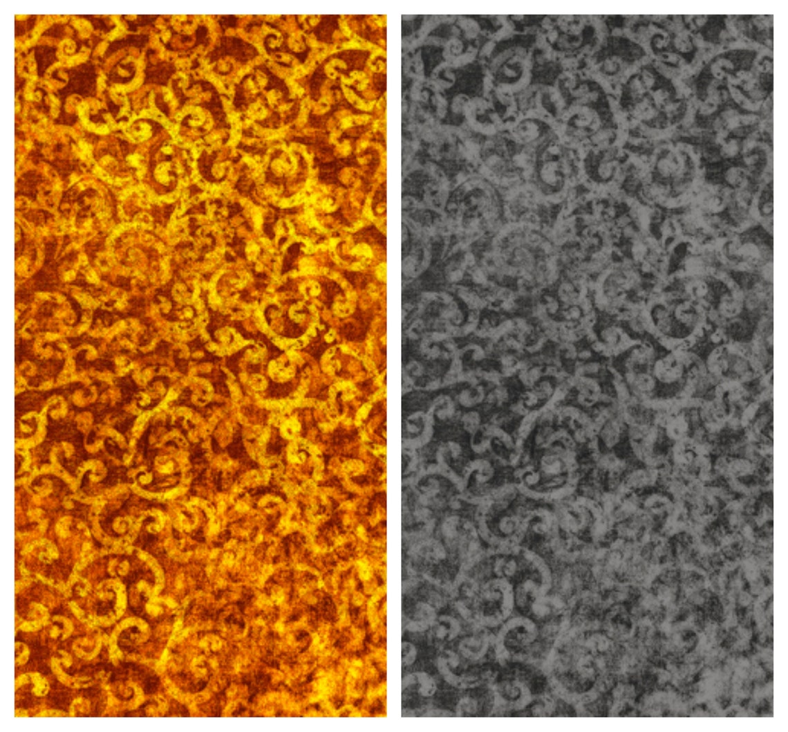 Quilting Treasures Scrollscapes Blender in Burnt Orange or Etsy