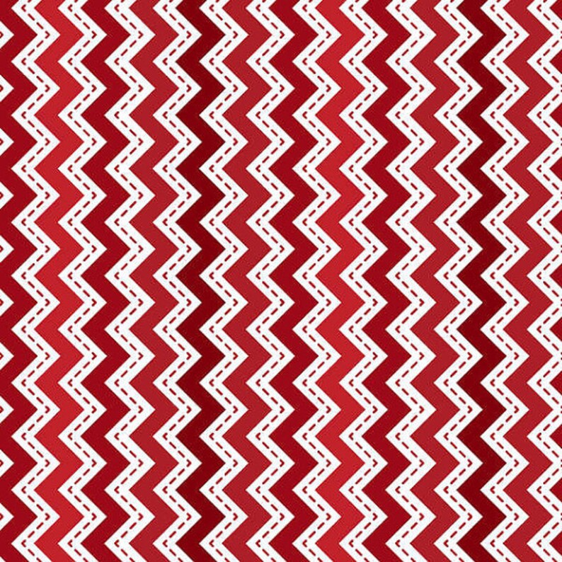 Merry /& Bright Red Chevron Maywood Studio