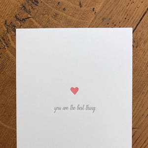 You Are The Best Thing Letterpress Art Print