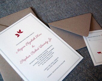 Rustic Fall Wedding Invitation Suite (Printable File)