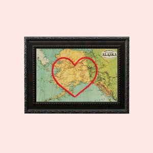 Carte des États-Unis, carte des États-Unis, art mural encadré, cadeau d'anniversaire personnalisé, cadeau de fiançailles personnalisé pour elle, cadeau de Saint-Valentin pour lui, carte des États-Unis