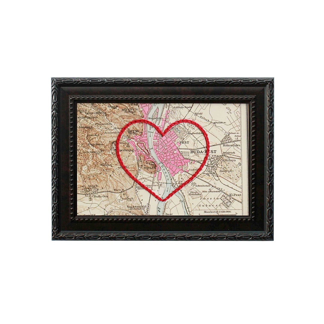 Frame Your Sadie & June Heart Map Here 