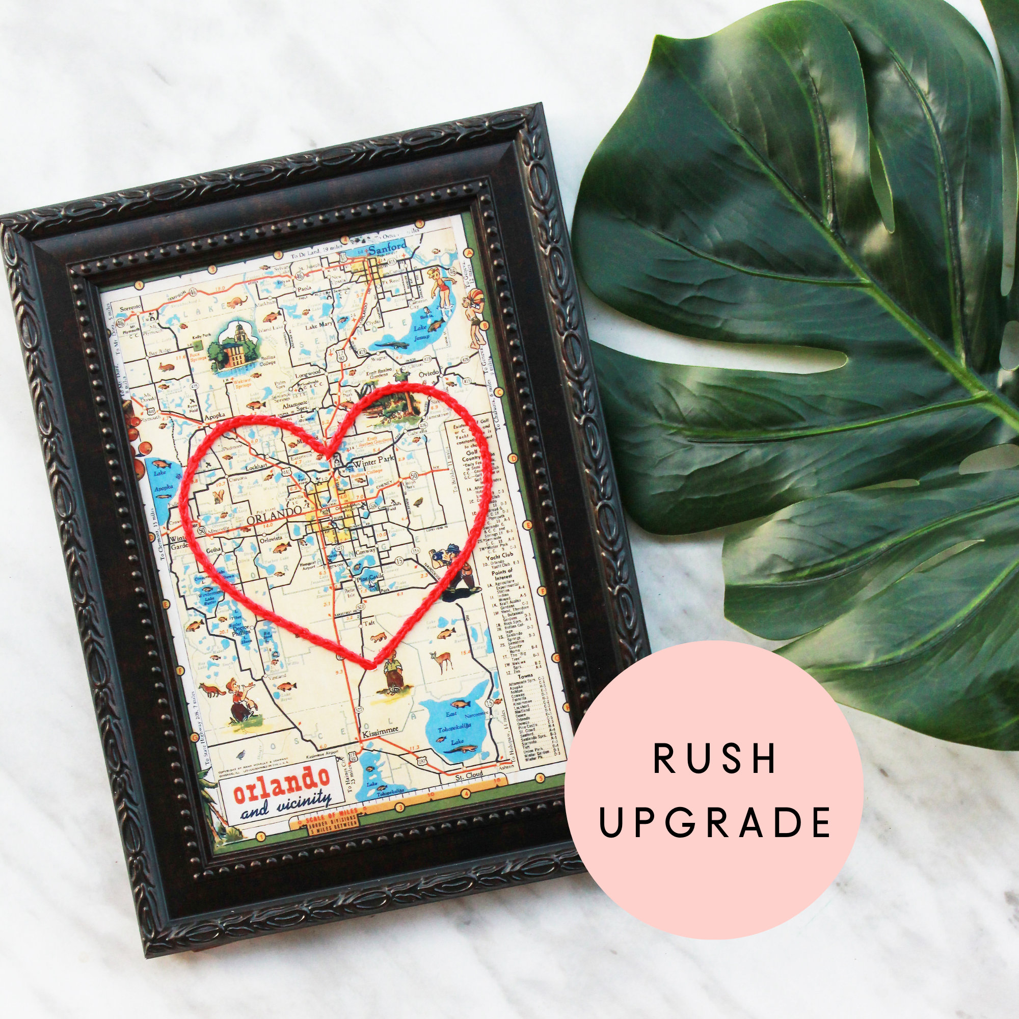 Frame Your Sadie & June Heart Map Here 