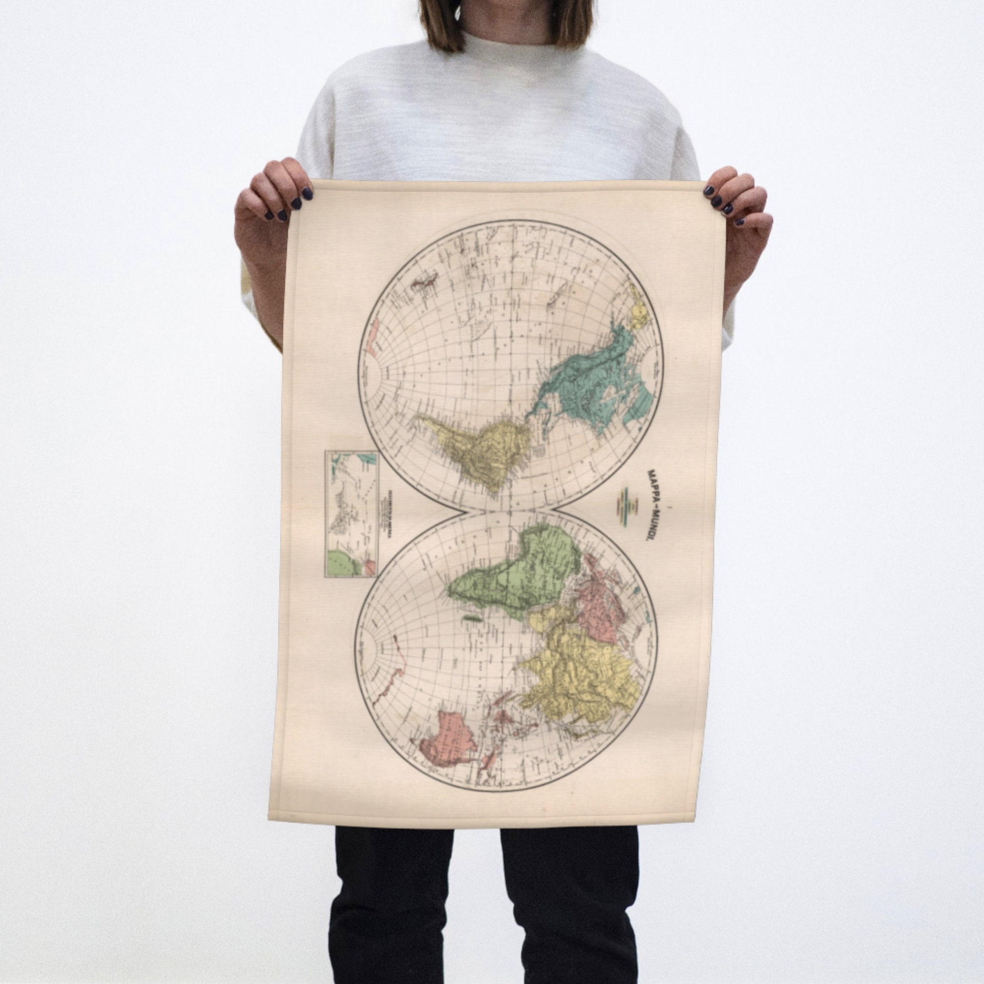 Poplar IRELAND Map Cotton Linen Dish/Tea Towel New - View #7