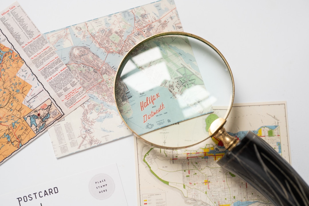 Halifax Map Postcard Nova Scotia Stationery Gift for Best Etsy