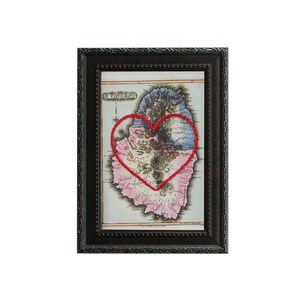 Carte du cœur de Saint-Vincent | | d’art de broderie de carte personnalisée Cadeau d’anniversaire pour les | de couple Cadeau de fiançailles pour son | Cadeau de mariage personnalisé