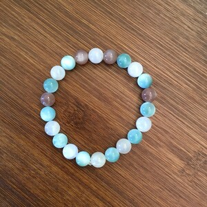 Natürliches Mondstein Mond Tanz Armband