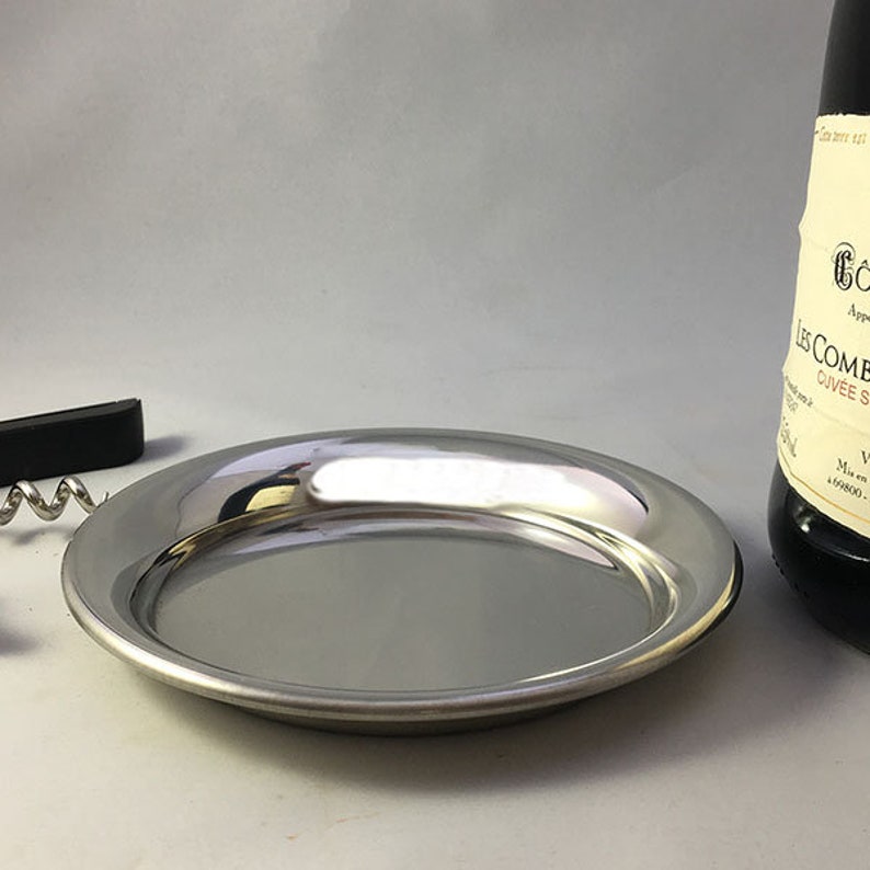 Personalised Pewter Wine Bottle Coaster in Presentation Box. Etsy