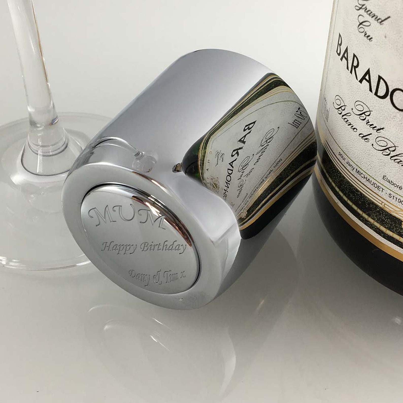 Personalised Champagne or Prosecco Bottle Stopper Etsy
