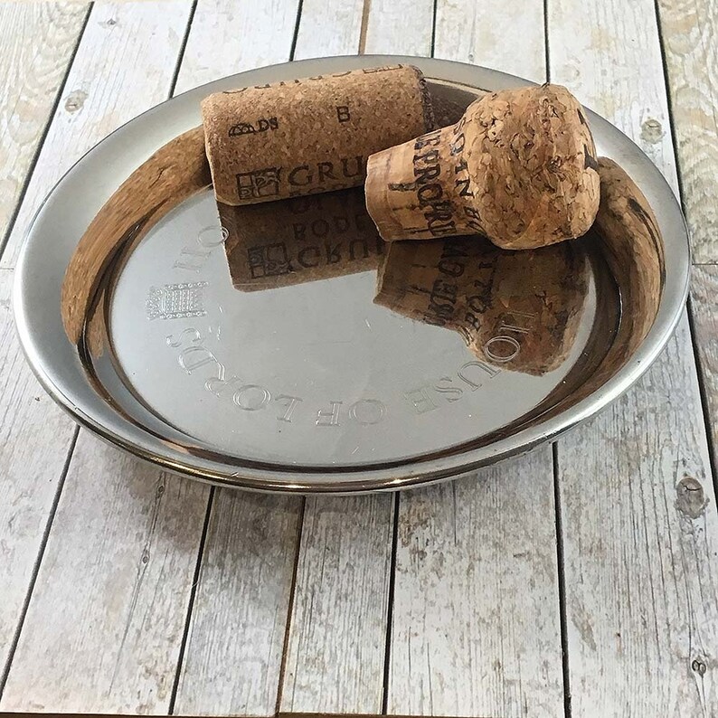 Personalised Pewter Wine Bottle Coaster in Presentation Box. Etsy