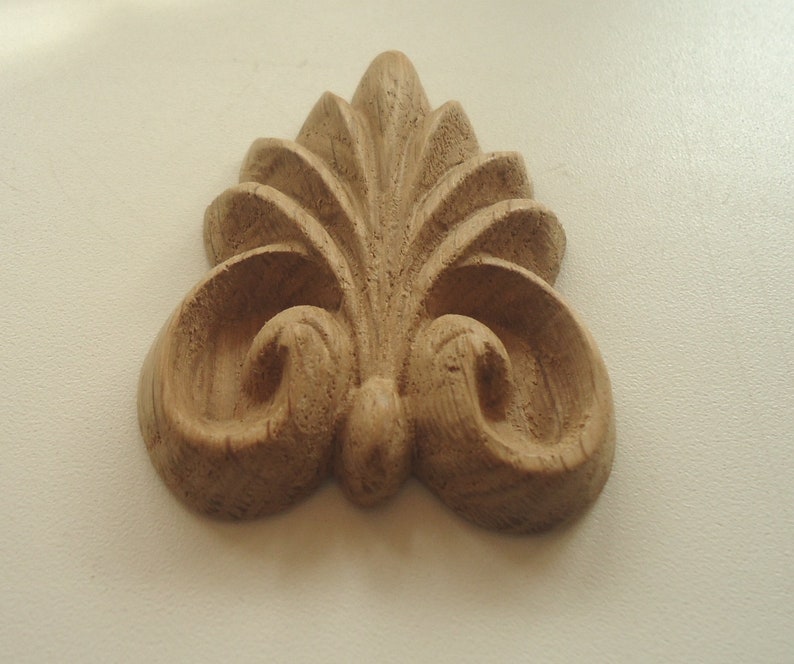 Wooden Carved Rosette Decorations Furniture Decor Overlay Etsy