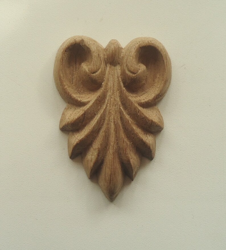 Wooden Carved Rosette Decorations Furniture Decor Overlay Etsy
