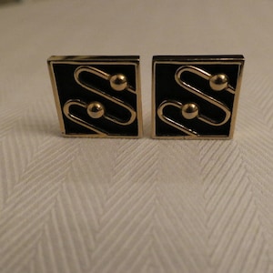 Vintage Mid Century Swank Atomic Era Cufflinks
