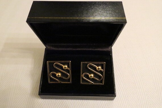 Vintage Mid Century Swank Atomic Era Cufflinks - image 5