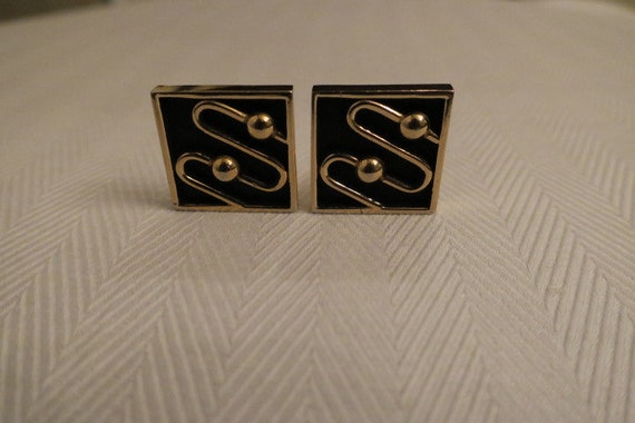 Vintage Mid Century Swank Atomic Era Cufflinks - image 1