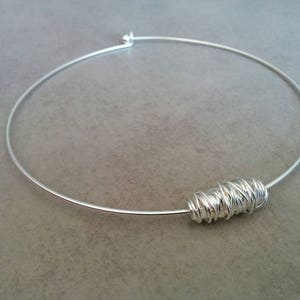 Collar Necklace, Strand Necklace, Silver Necklace, Silver Collar, Silver Choker, Choker Necklace, Sterling Collar, Sterling Silver Necklace