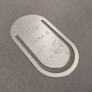 Metal Bookmark, Bookmark, Custom Bookmark, Silver Bookmark, BookMark, Unique Bookmark, Paper Clip Bookmark, Christmas Gift, Engrave Bookmark