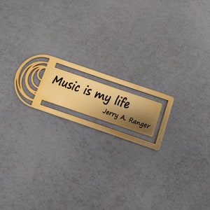 Gold Engraved Bookmark, Personalize Bookmark, Name Bookmark, Book Club Gift, Metal Bookmark, Personalise Bookmark, Gift For Christmas