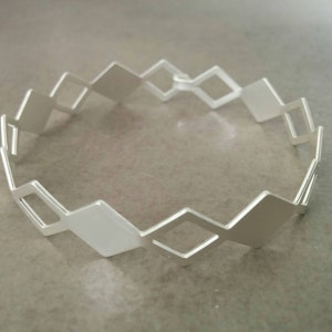 Silver cuff bangle bracelet