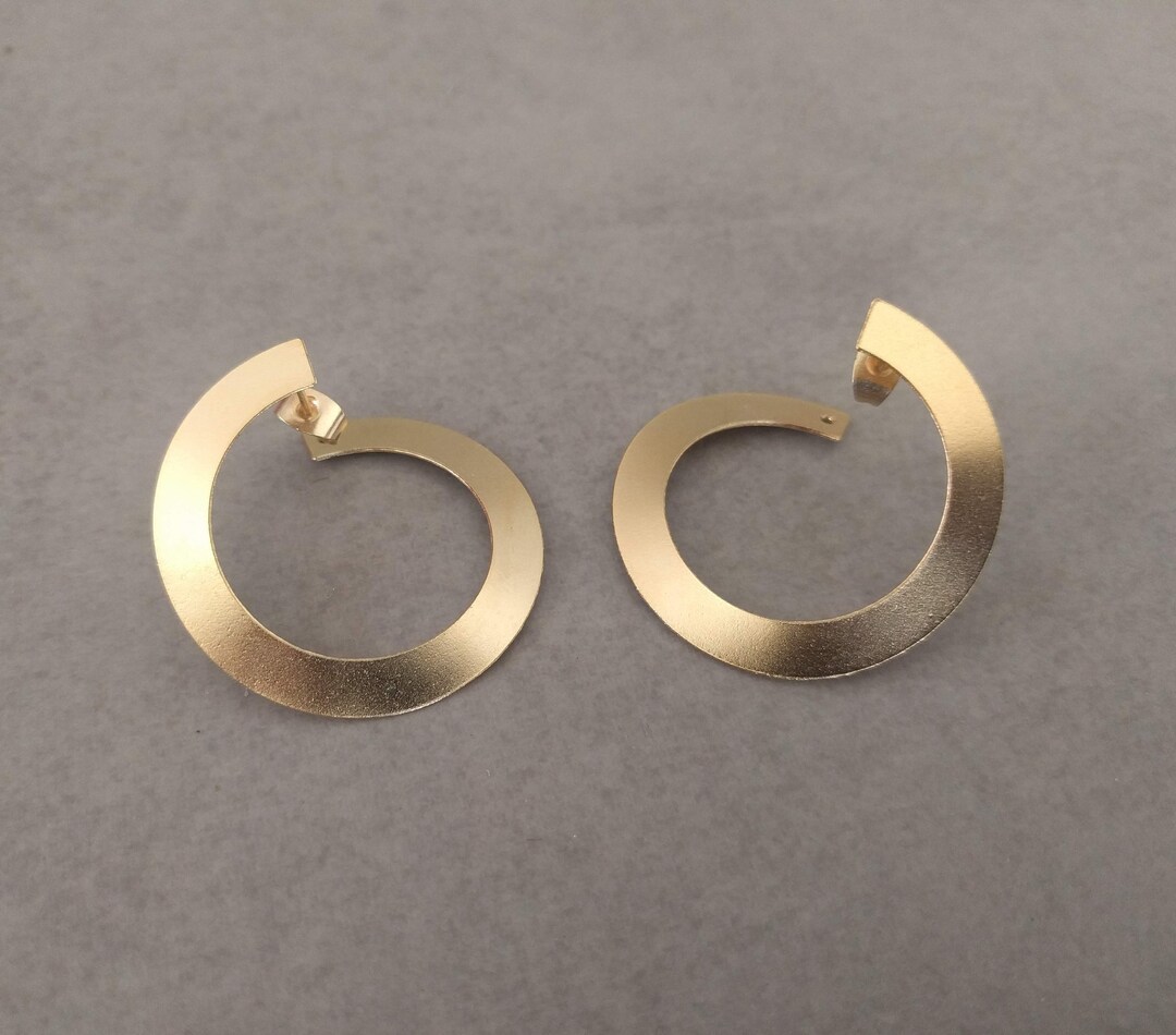 Gold Hoop Studs, Gold Stud Earrings, Hoop Earrings, Stud Earrings ...