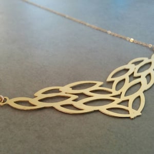Gold Leaf Necklace, Leaf Necklace, Gold Necklace, Gold Leaf, Leaf Pendant, Leaf Jewelry, Wedding Necklace, Leaf Necklace Gold, Gold Pendant