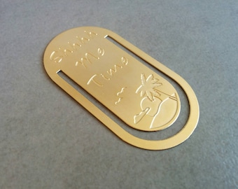 Metal Bookmark, Bookmark, Custom Bookmark, Gold Bookmark, Book Mark, Unique Bookmark, Personalize Bookmark, Book Accessories,Book Club Gift
