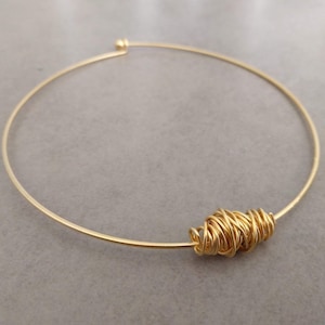 Gold Kragen Halskette, Kragen Halskette, Choker Halskette, Gold Choker, Gold Choker Halskette, Gold Halskette, Strang Halskette, Gold Collar