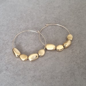Gold Creolen, Hoop Ohrringe, Gold Creolen, Gold Ohrringe, Gold Hoop, dünne Gold Creolen, Creolen, Hoop Ohrring, Gold Filled Creolen