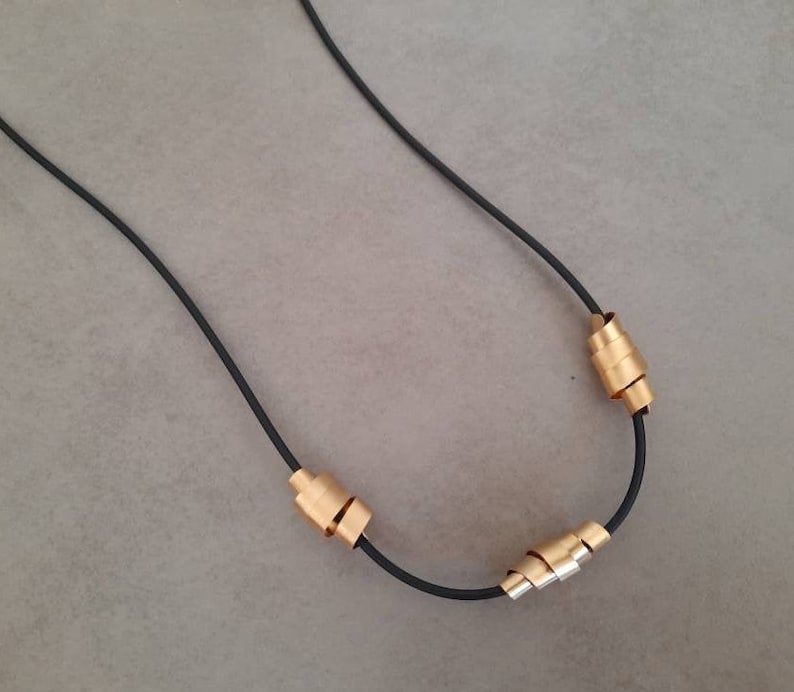 Black String Necklace Leather Jewelry Long Black Necklace Black Necklace Leather Necklace Gold Necklace Women Necklace