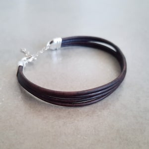 Men Leather Bracelet, Mens Bracelet, Leather Bracelet, Mens Jewelry, Brown Leather Bracelet, Gift For Him, Boyfriend Gift, Bracelets For Men