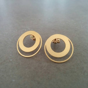 Gold Ohrstecker, Gold Ohrringe, Ohrstecker, Gold Post Ohrringe, Ohrstecker, Kreis Ohrringe, Gold Ohrstecker, Geschenk für sie, Hochzeitsgeschenk