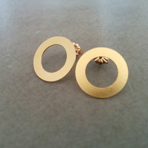 Gold Ohrstecker, Gold Ohrringe, Ohrstecker, Gold Post Ohrringe, Ohrstecker, Kreis Ohrringe, Gold Ohrstecker, Geschenk für sie, Hochzeitsgeschenk