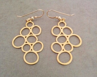Boucles d'oreilles cercle en or