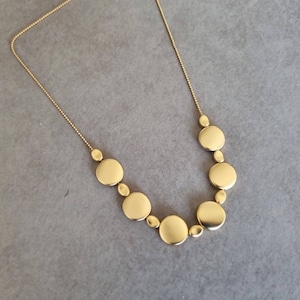 Gold Beads Necklace, Beads Necklace, Silver Necklace, Long Necklace, Beaded Necklace, Long Gold Necklace, Gold Necklace & Gold Beads