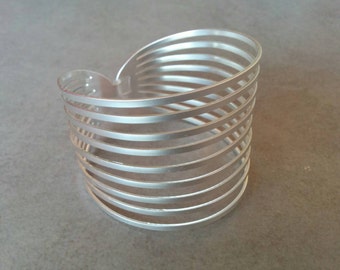 Silver Bracelet, Sterling Silver, Silver Cuff, Stripes Bracelet, Silver Bangle, Wide Cuff, Bridal Jewelry, Wide Bracelet Women