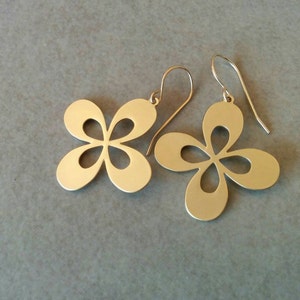 Gold Flower Earrings