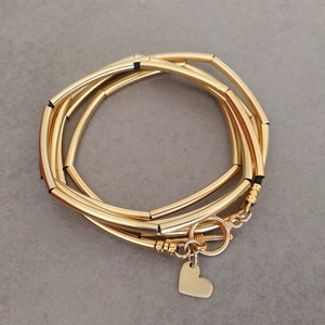 Wrap bracelet - gold bracelet for women