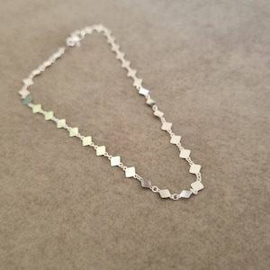 Ankle Bracelet, Silver Anklet, Tiny Triangle Anklet, Ankle Jewelry, Silver Triangle Ankle, Foot Jewelry, Ankle, Sterling Silver Anklet