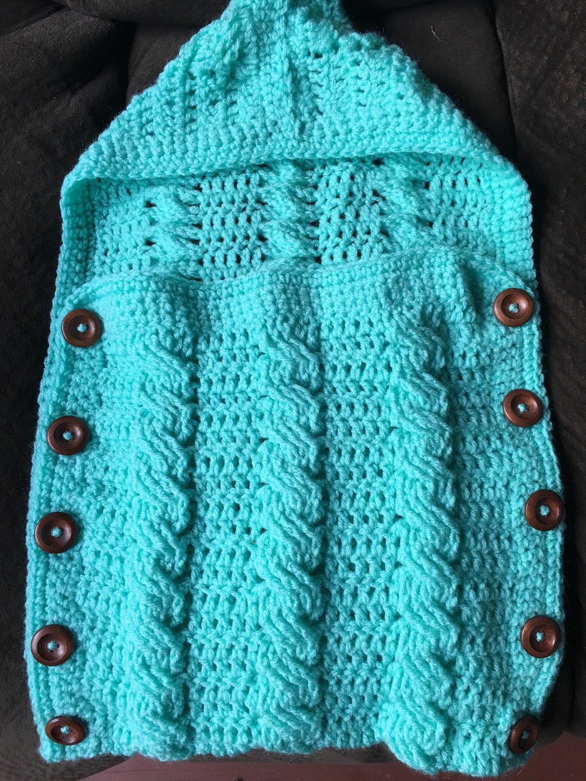 Crochet Hooded Baby Pram/Crochet Sleeping Pouch/Baby Crochet Etsy