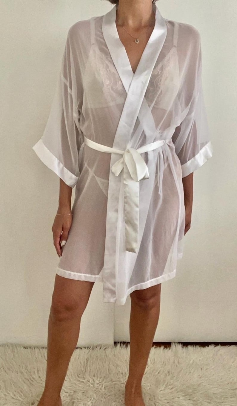 Vintage White Robe - Etsy