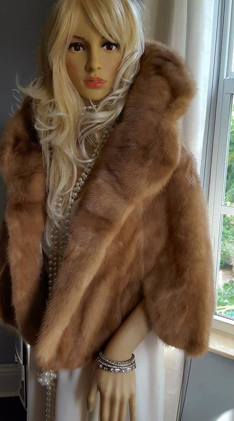 real fur stole