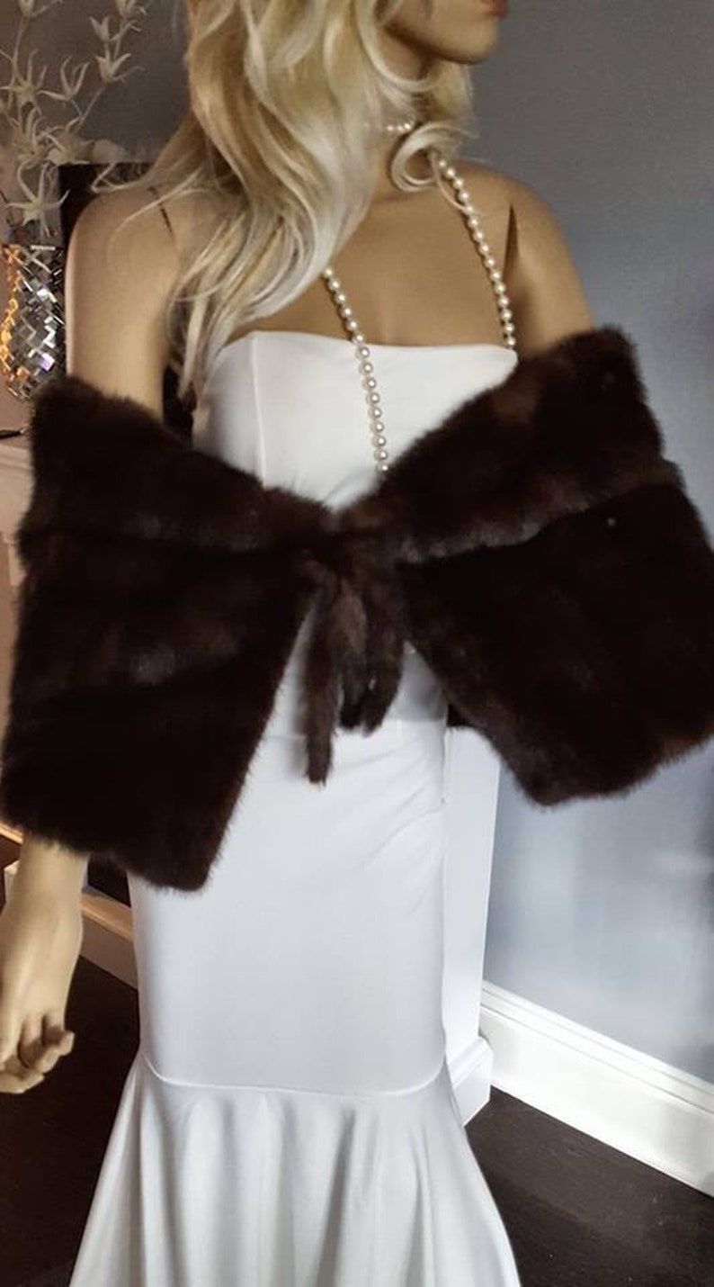 Women's Clothing Couture Fur Stole Wrap Shawl Cape Capelet ...