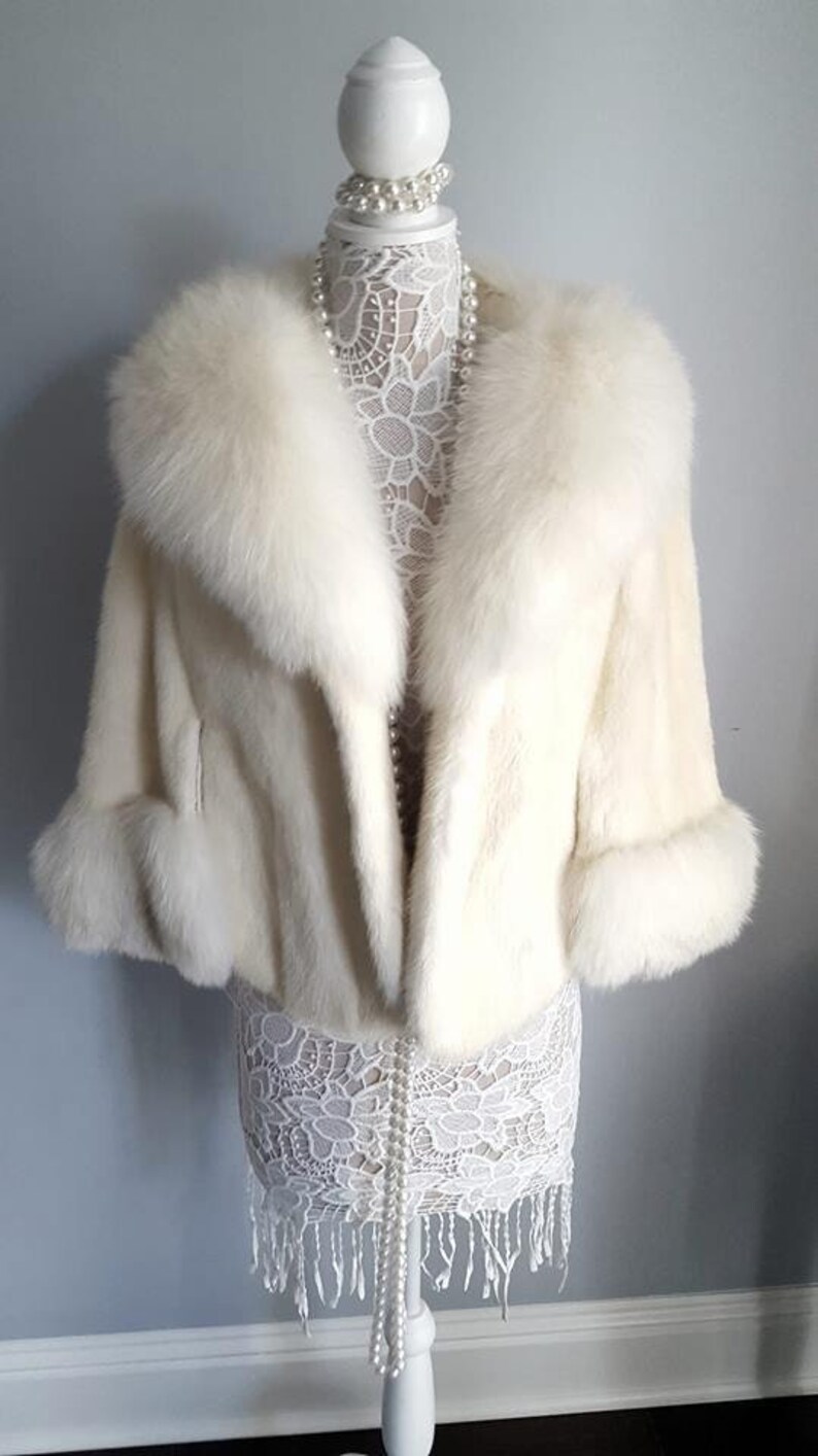 vintage fur shawl