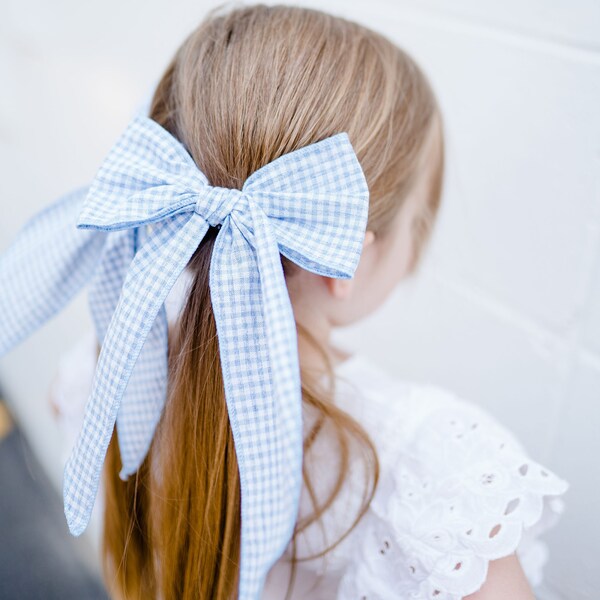 Gingham Baby Bum Bow