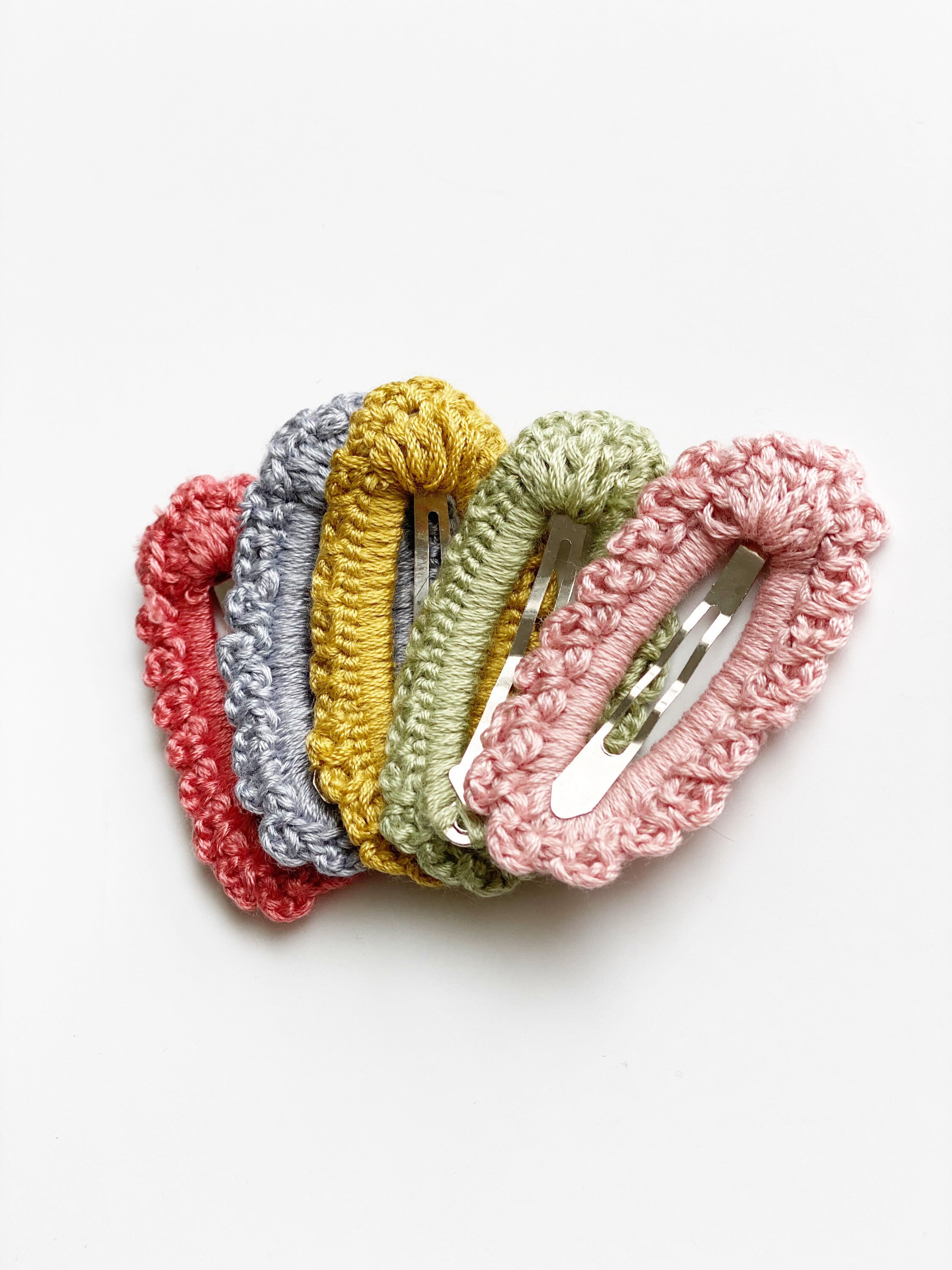Crochet Hair Clips Set – Fabulous Sewing