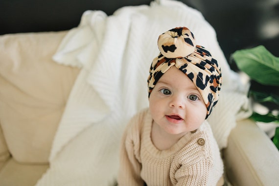 Turbante Bebe Baby Nylon Big Bow Turbante Sombreros India Be