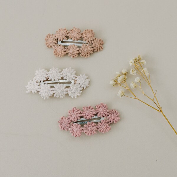 Hair Clip Crochet Etsy