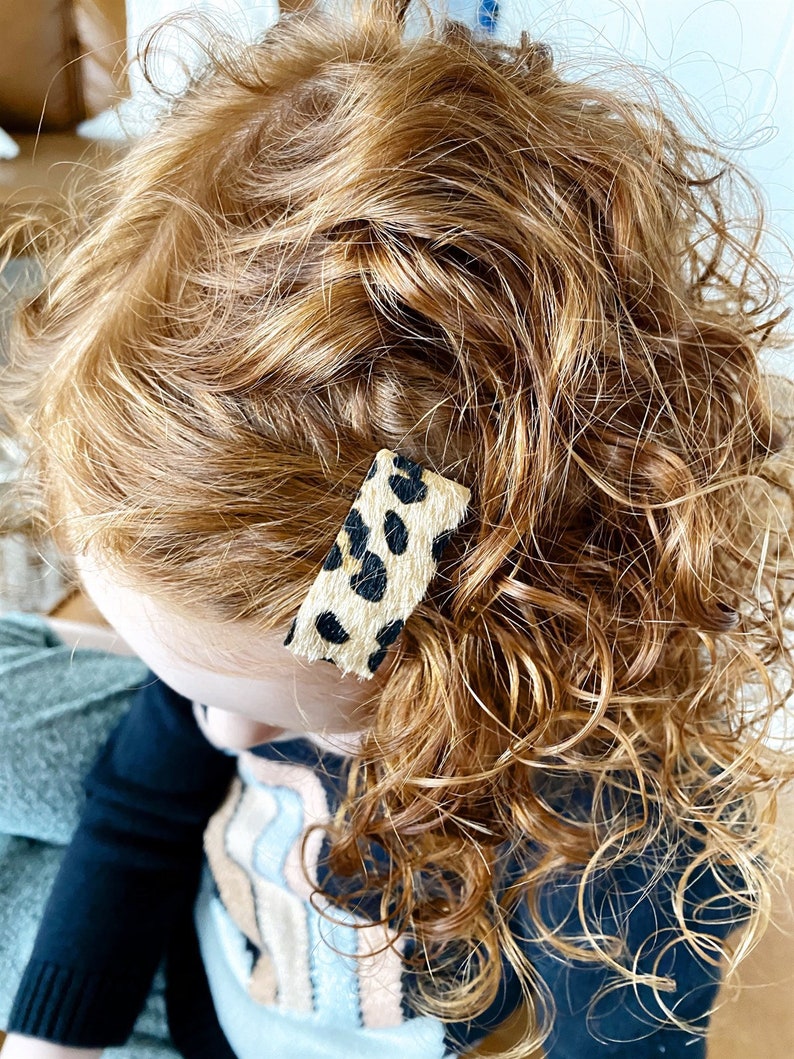 Faux Leather Petite Snap Hair Clips Hair Clip School Hair Etsy