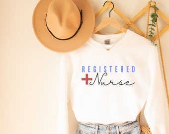 Registered Nurse Sweatshirt,  nurse shirt, gift for nurse, nurse gift, RN sweatshirt, nicu nurse, Nurse shirt