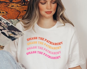 Smash The Patriarchy, feministisch shirt, Smash The Patriarchy-shirt, feminismeshirt, grondrechten-T-shirt dames